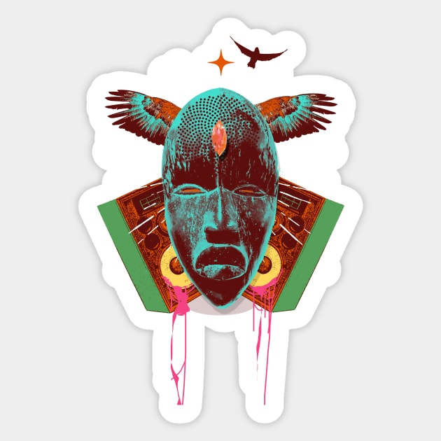 NATIVE BEATS Sticker by Showdeer